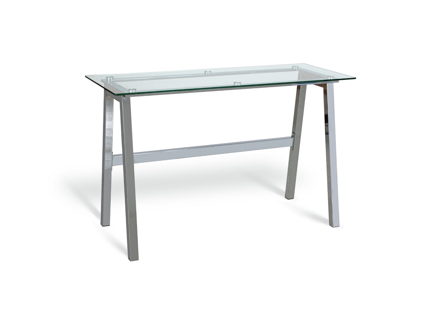 Habitat Mirano Office Desk - Clear Glass