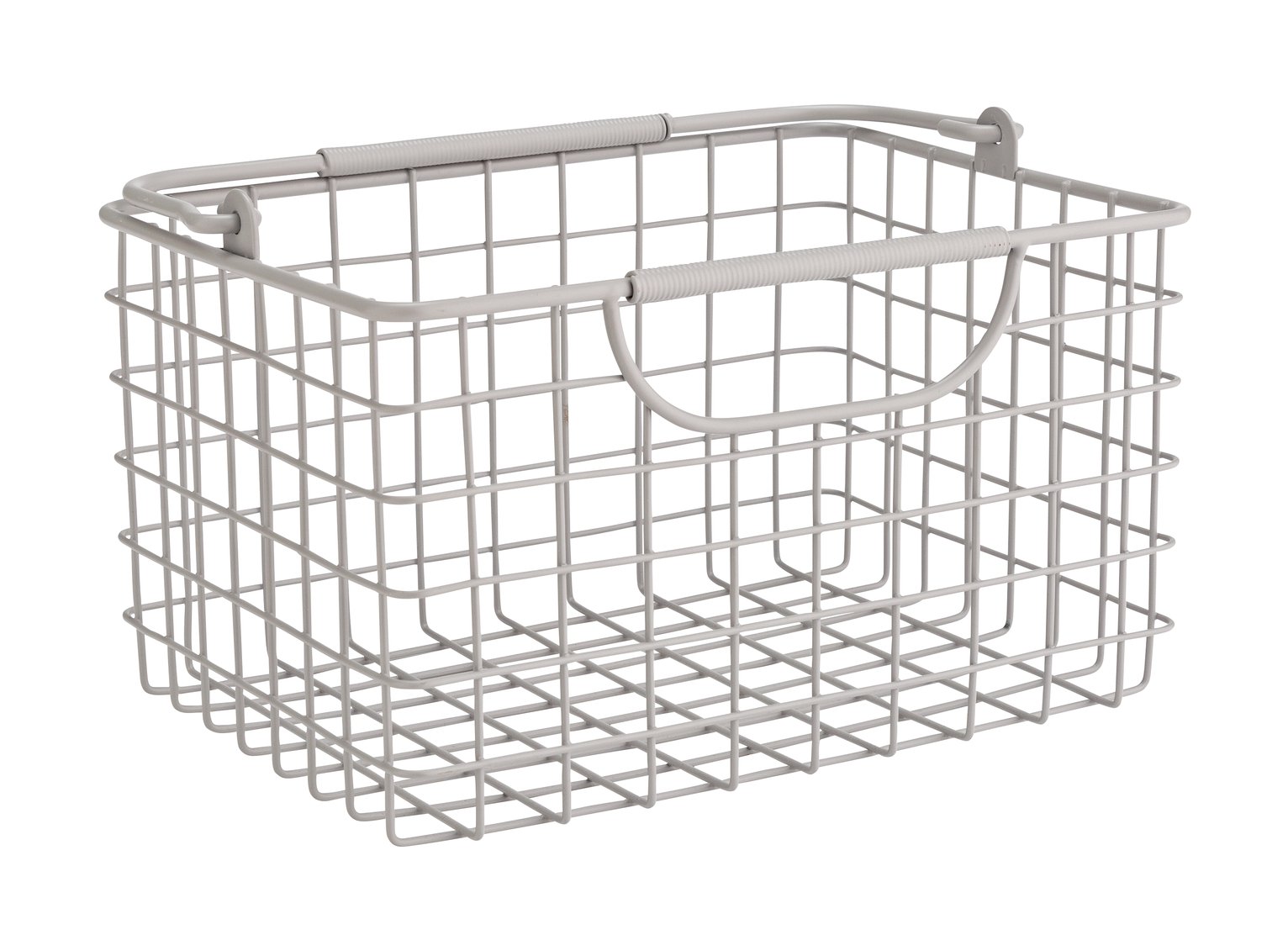 Argos Home Wire Storage Basket - Matte Grey