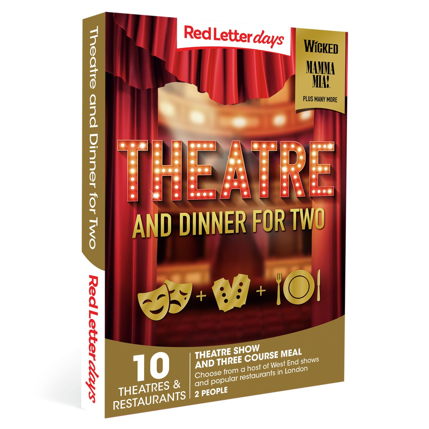 Red Letter Days Theatre & Dinner For Two Gift Experience