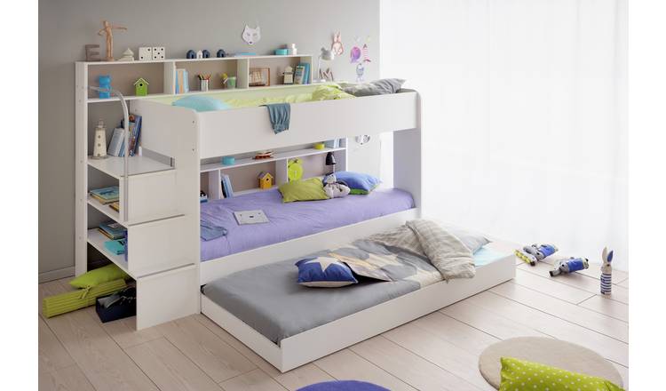 Buy Parisot Bibop Bunk Bed With Step Storage Drawer White Kids Beds Argos