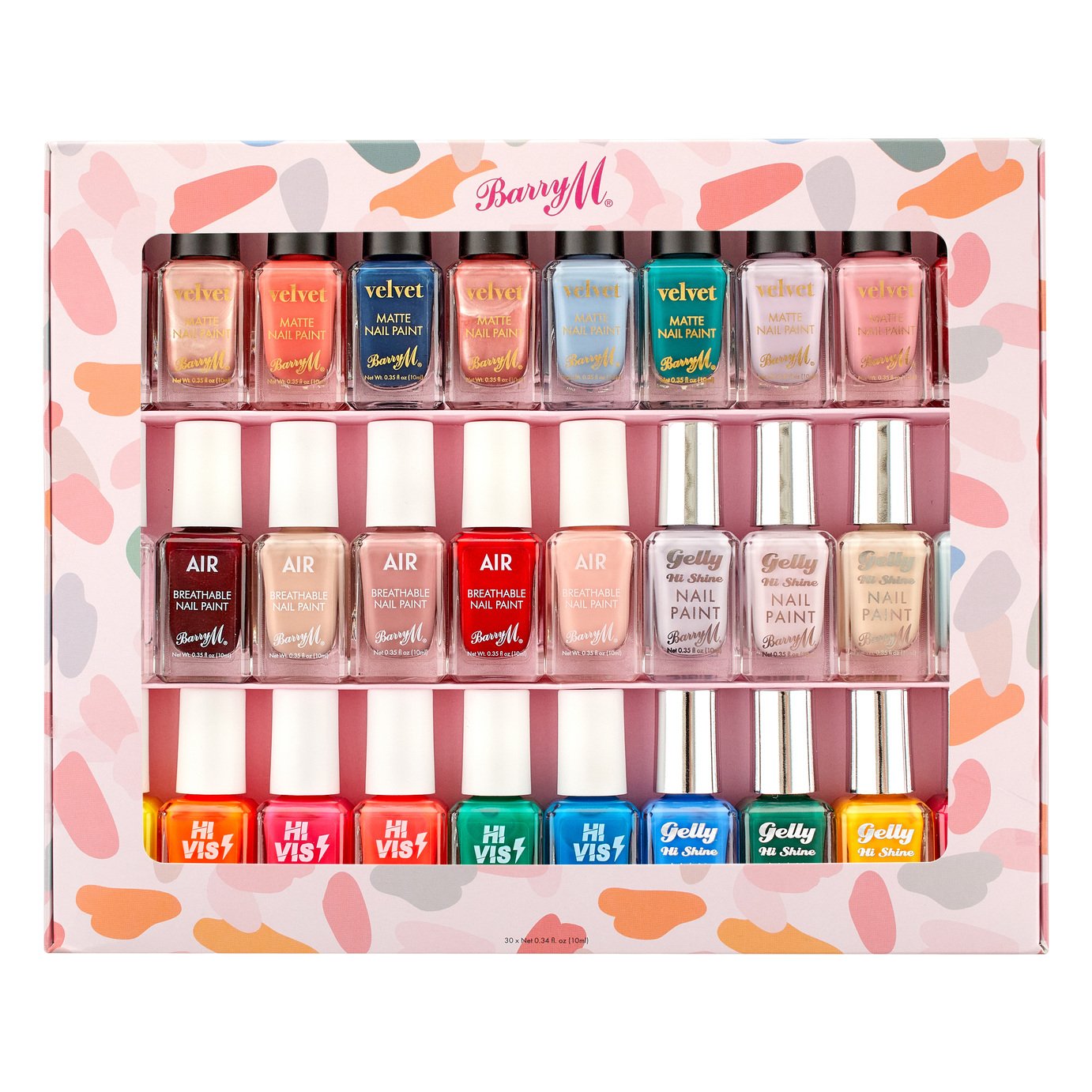 Barry M Cosmetics 10ml Nail Paint Gift Set x30