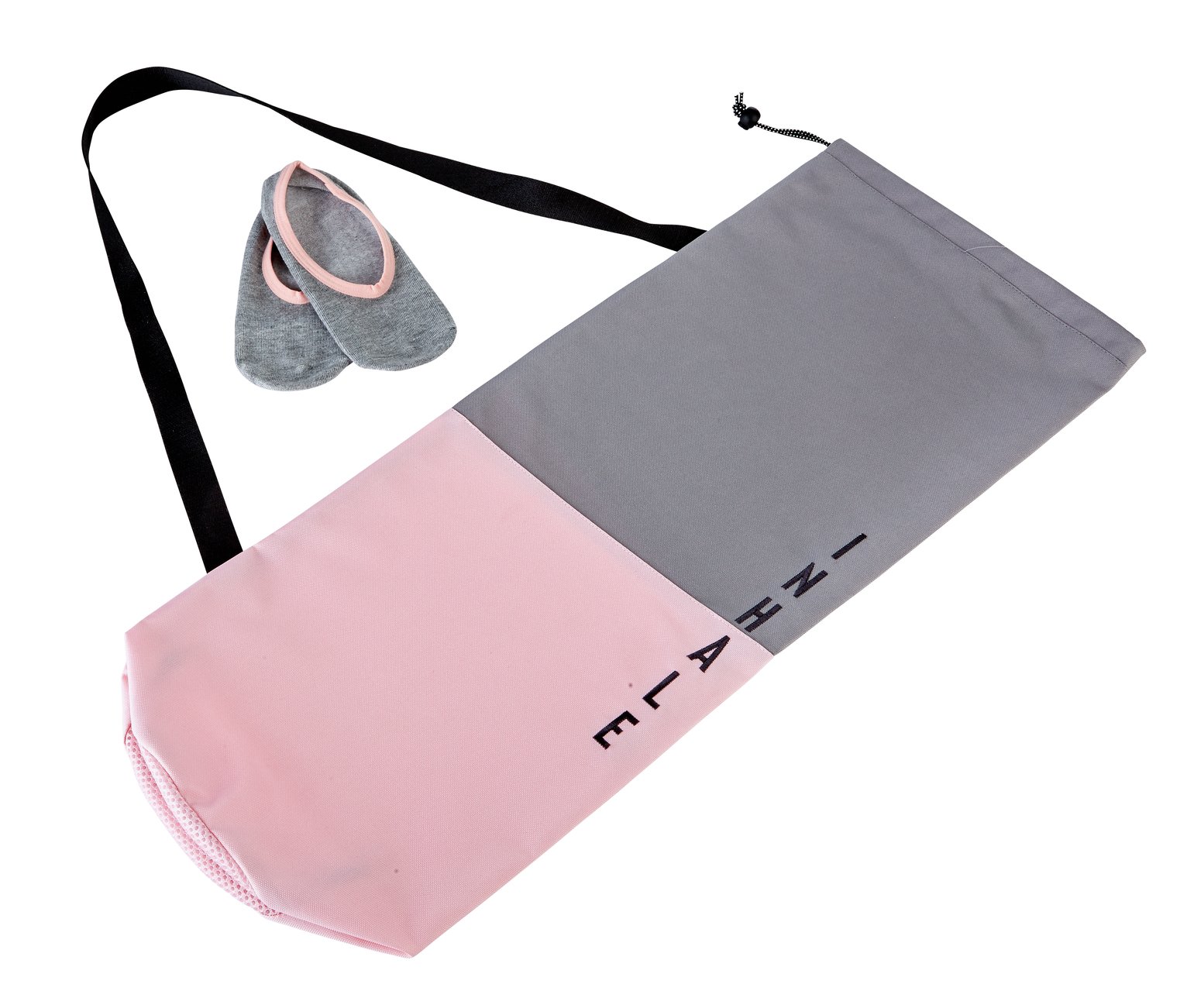 Active Life Happy Life Inhale Exhale Yoga Mat Bag & Socks