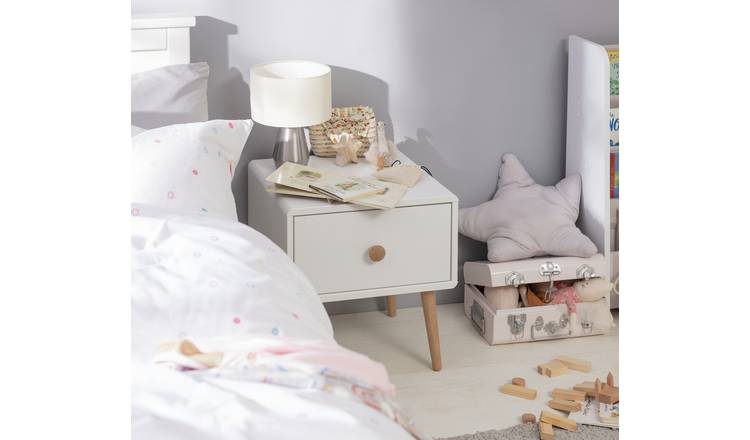 Buy Argos Home Bodie 1 Drawer Bedside Table White Bedside