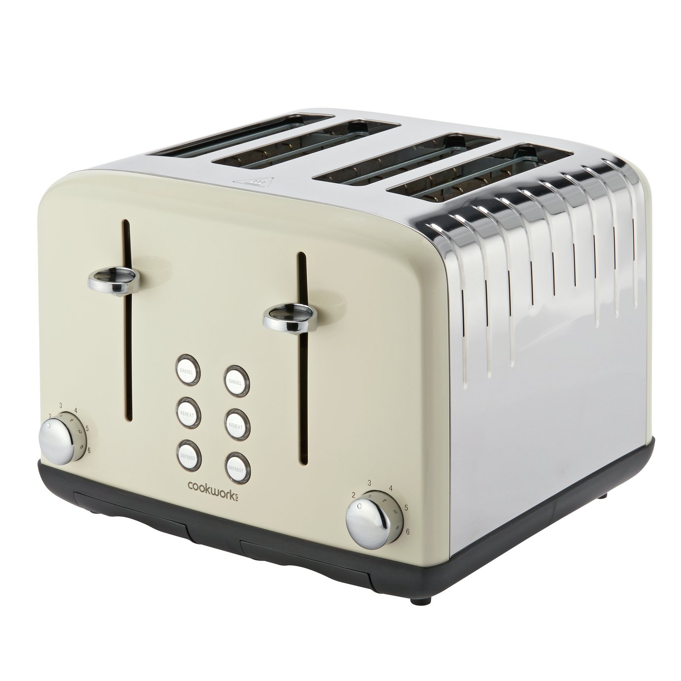 Cookworks Pyramid 4 Slice Toaster Almond (9302101) Argos Price