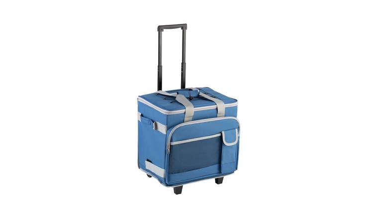 Argos Home Wheeled Blue Picnic Cooler Bag