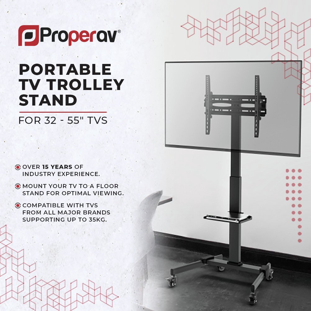 Proper AV 32 to 55 Inch TV Trolley Stand Review