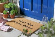 HBT Shut The Front Door Coir Flocked Door Mat Dyramotta