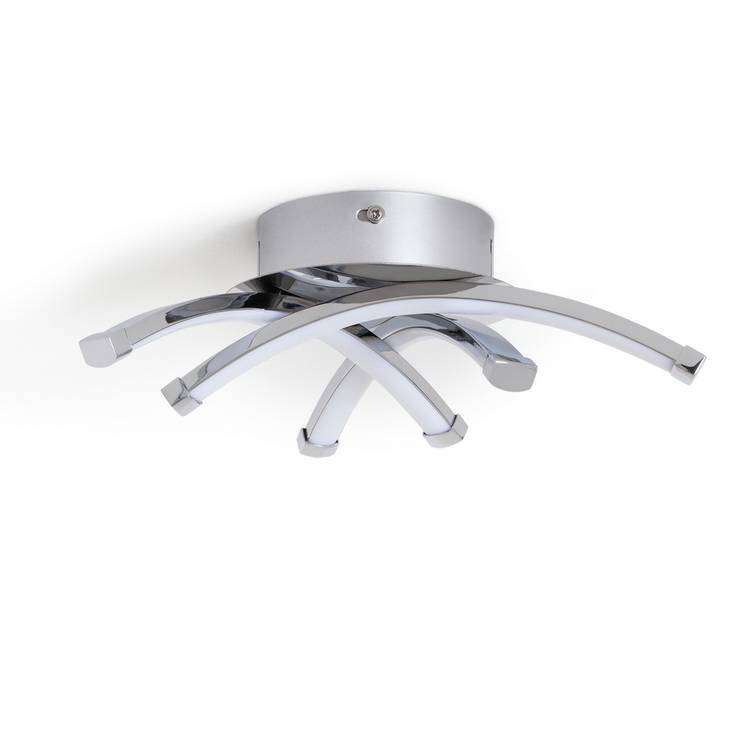 Argos Home Criss Cross Flush to Ceiling Light - Chrome 0