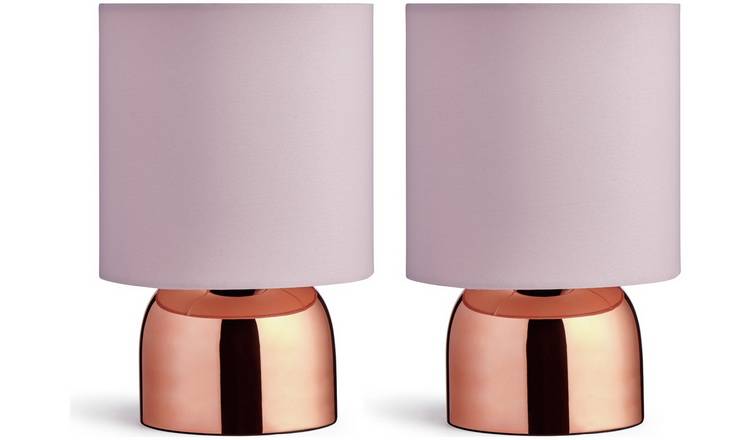 Rose gold on sale touch lamp