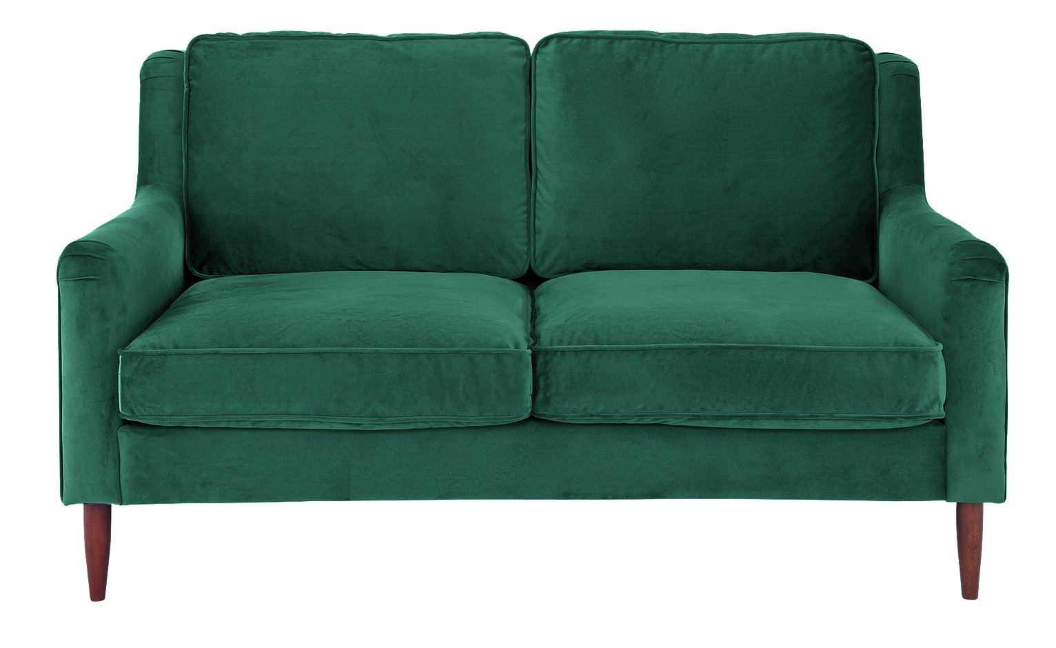 Argos Home Jacob 2 Seater Velvet Sofa - Green