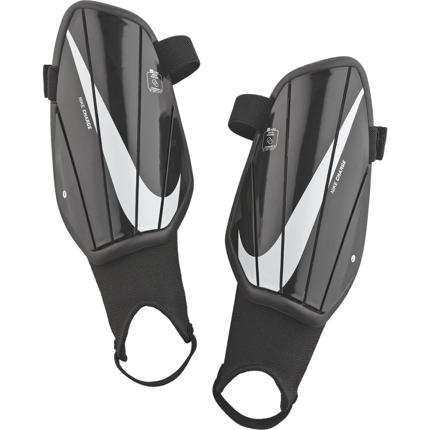 Nike Charge Junior Shin Pads - Black and White