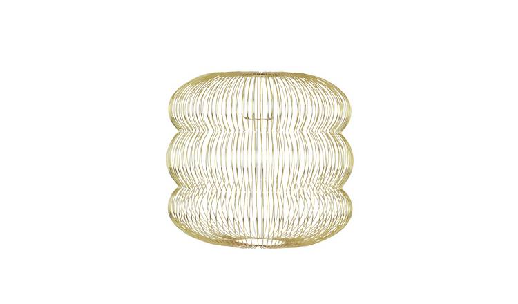 Habitat Jorge Easy-to-Fit Brass Ceiling Shade 