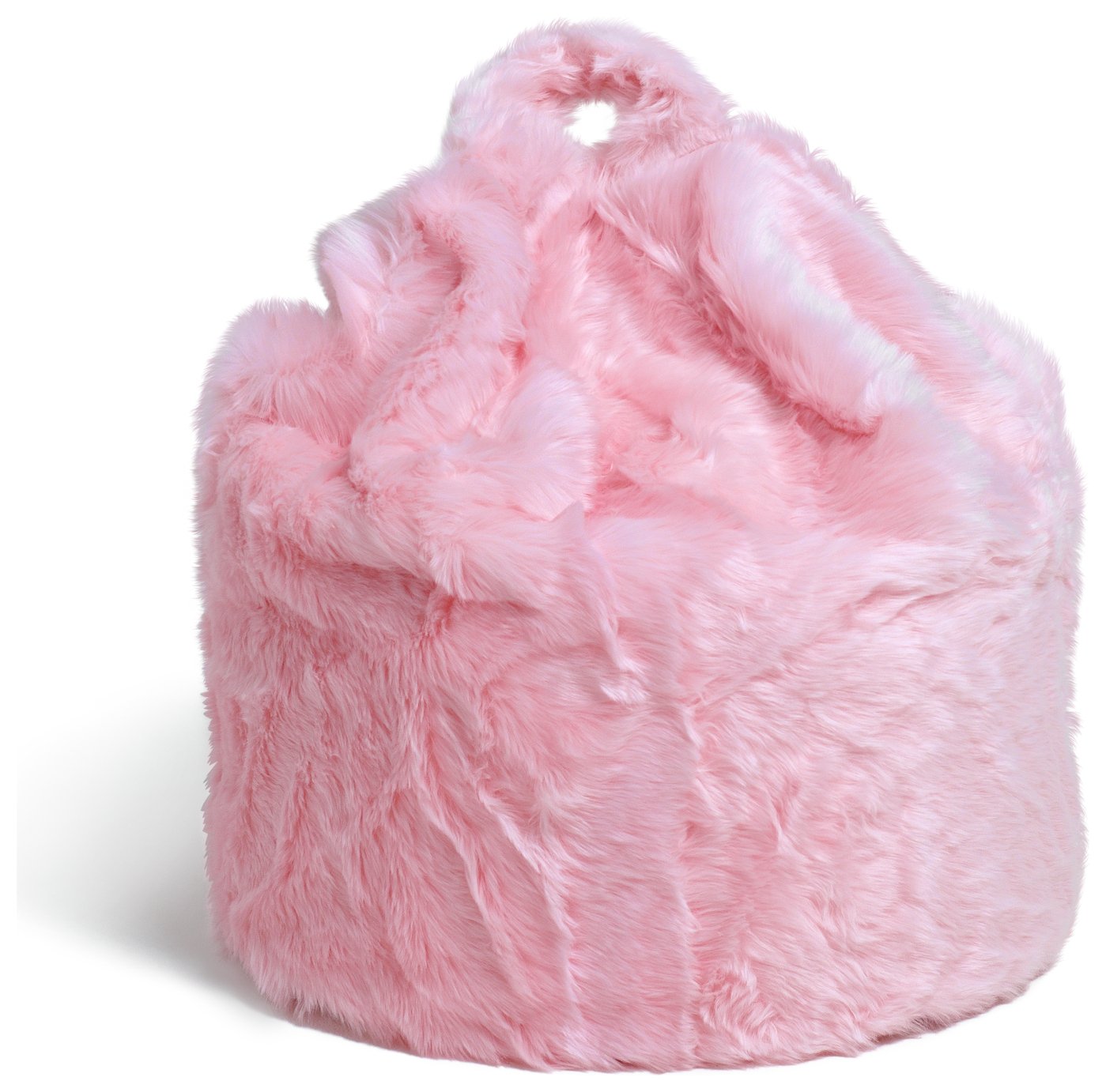 Argos Home Faux Fur Pink Fluffy Bean Bag Review