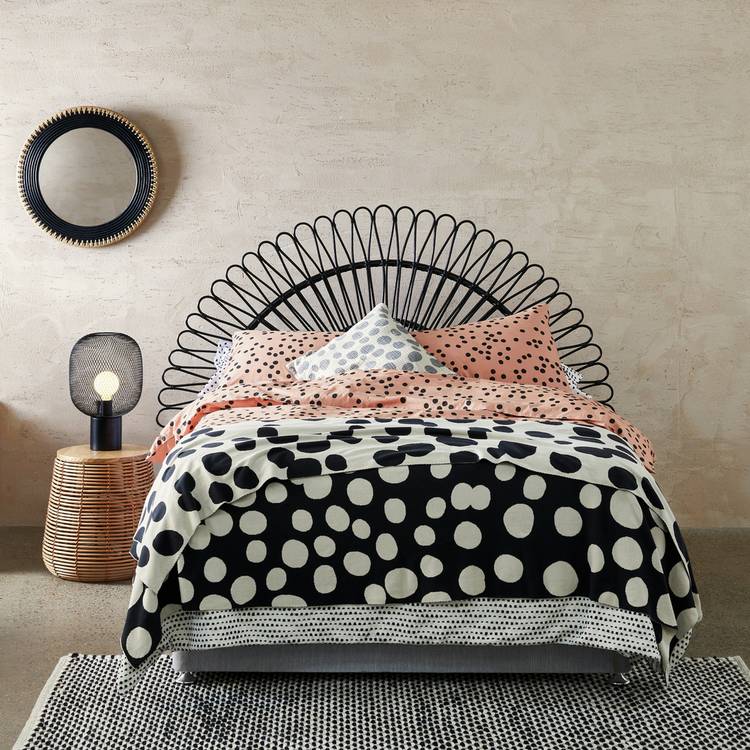 Habitat Merak Rattan Kingsize Headboard - Black 0