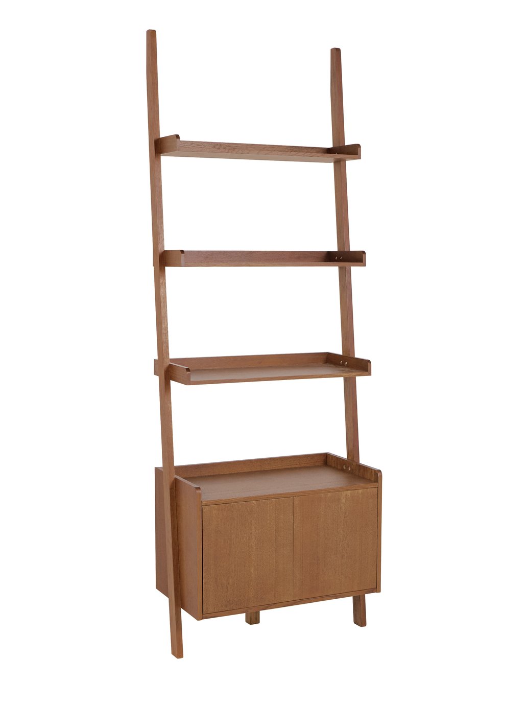 Habitat Jessie 2 Door Ladder Shelf - Walnut 