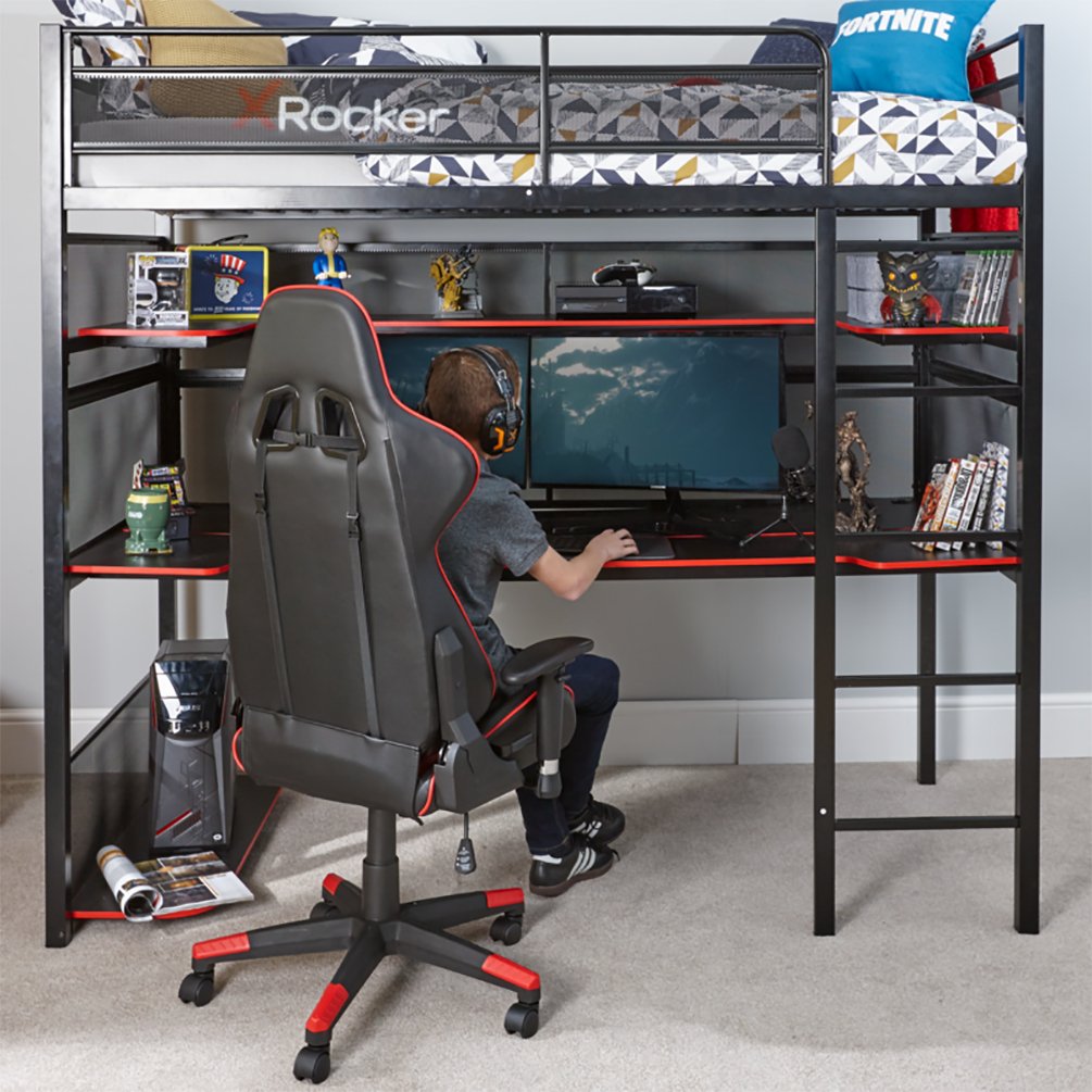 X Rocker Battle Bunk Gaming Bed with XL Gaming Desk Review