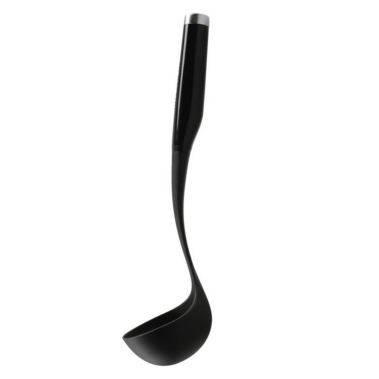 KitchenAid Classic Plastic Ladle - Black 0