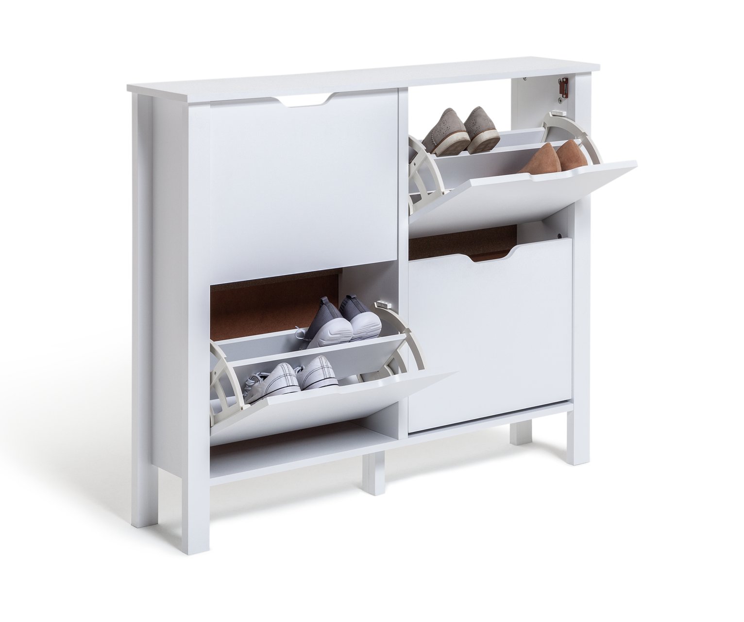 Habitat Compton 4 Shelf Shoe Storage Cabinet - White