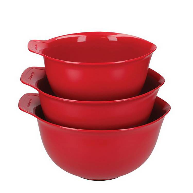 KitchenAid Set of 3 Mixing Bowls - Empire Red 0