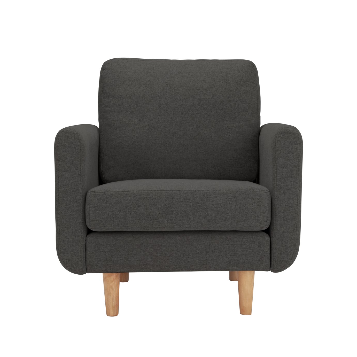 Habitat Remi Fabric Armchair in a Box - Charcoal