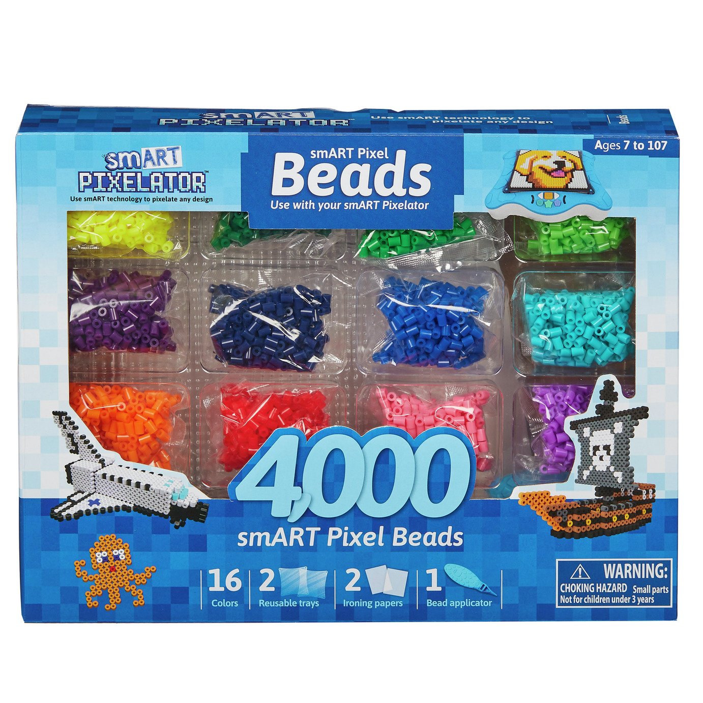 Cool crafting with the smART Pixelator Perler Beads Art Kit