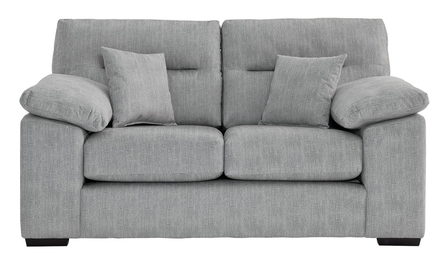 Argos Home Donavan 2 Seater Fabric Sofa - Silver