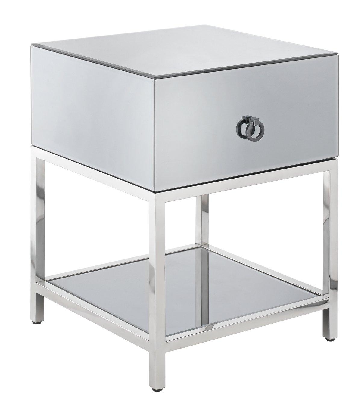 Argos Home Bianco Smoked Mirror Side Table