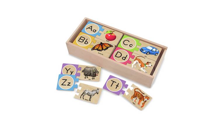 Buy Melissa Doug Self Correcting Wooden Letter Puzzles Jigsaws And Puzzles Argos