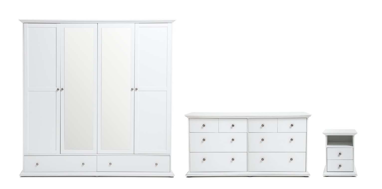 Argos Home Heathland 4 Pc 3 Door 3 Drw Wardrobe Set Review