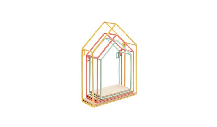 Argos Home Metal Set of 3 Bright House Shelves
