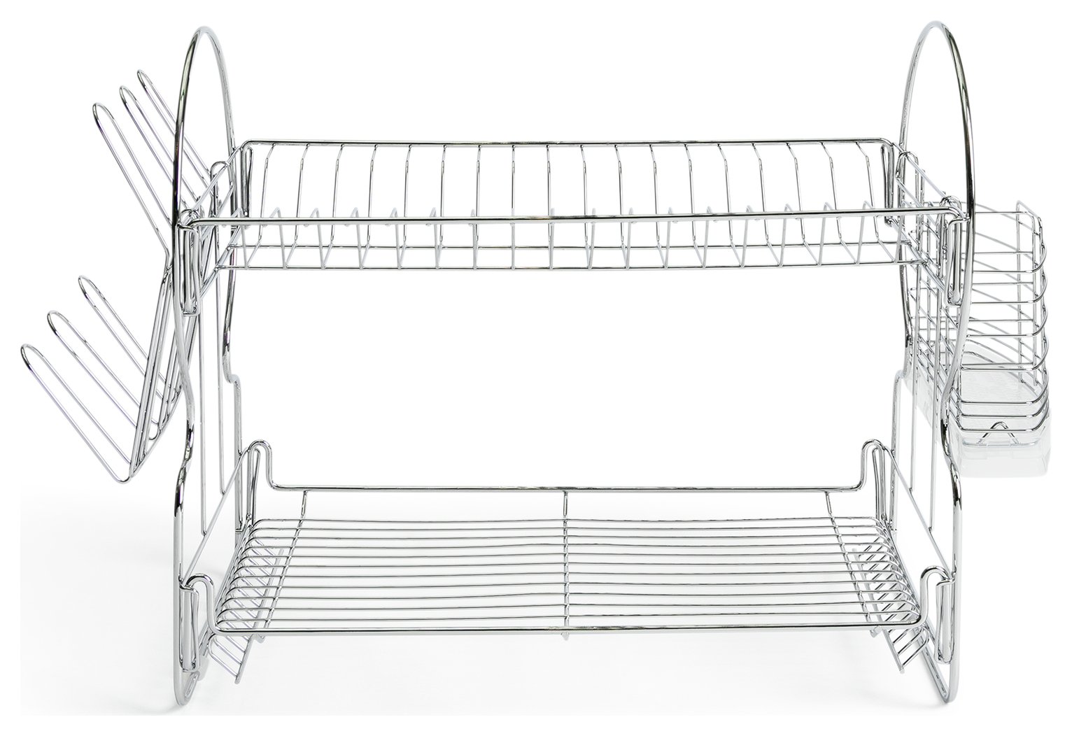 Argos Home 2 Tier Wire Dish Drainer - Silver