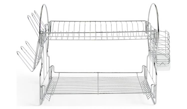 Buy Argos Home 2 Tier Wire Dish Drainer Silver Dish racks Argos