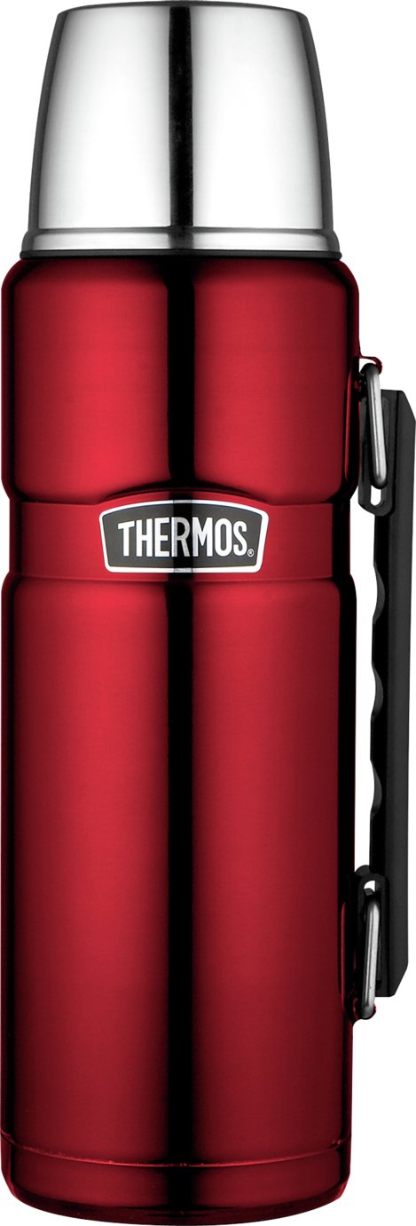 Thermos Stainless King Red Flask - 1.2L