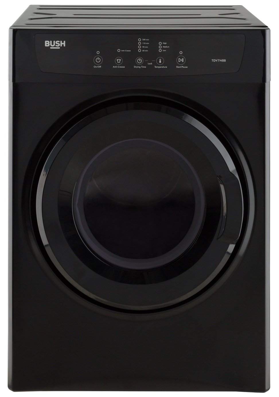 Bush TDV7NBB 7KG Vented Tumble Dryer - Black