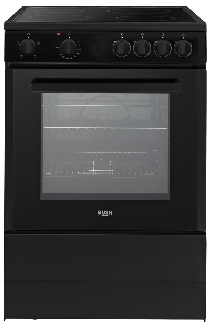 Bush B60SCBX 60cm Single Electric Cooker - Black