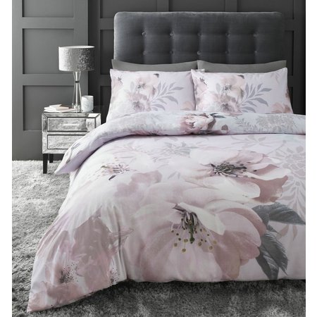 Catherine Lansfield Reversible Floral Bedding Set - Double