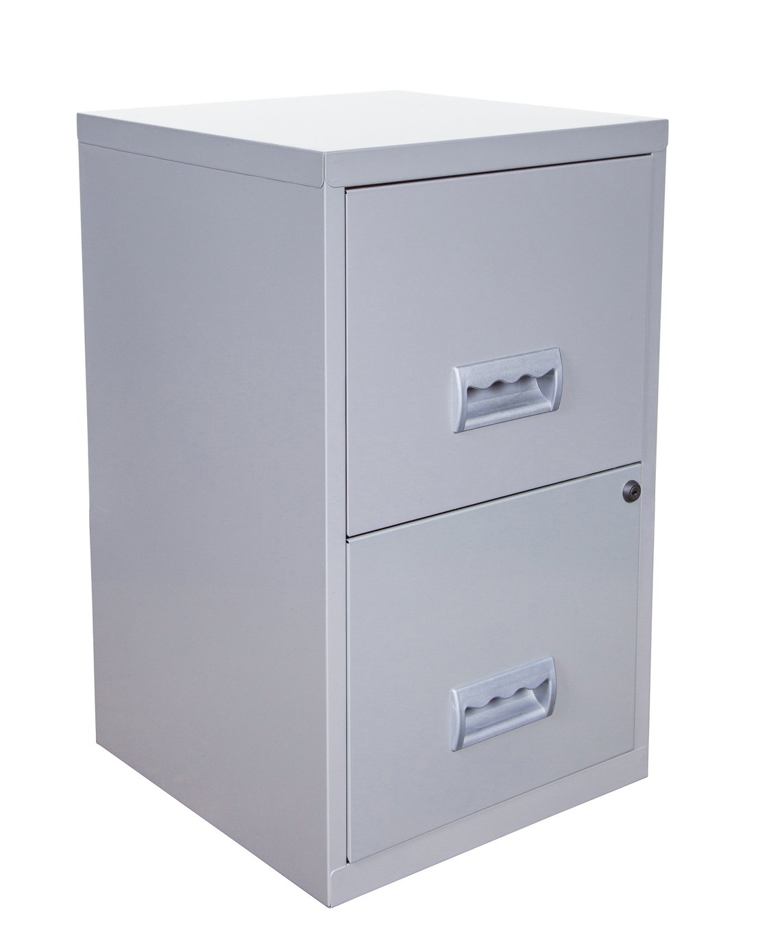 Piere Henry A4 2 Drawer Filing Cabinet - Silver