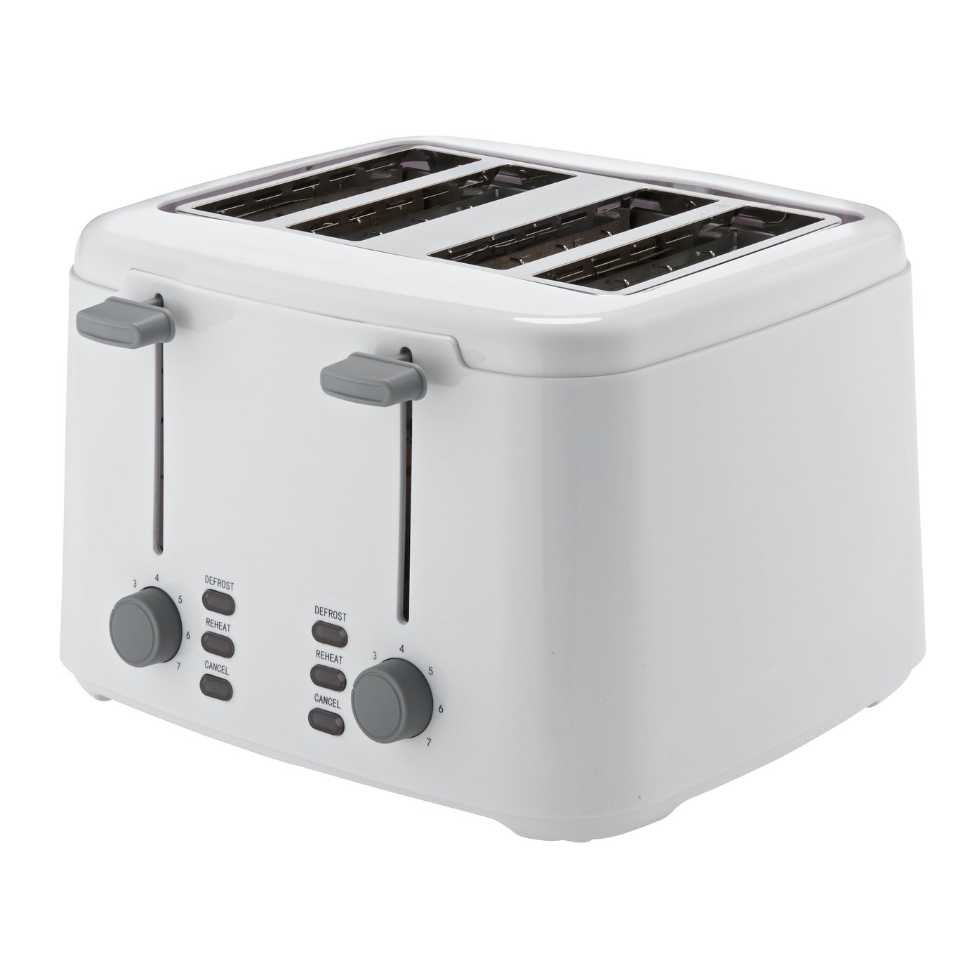 Cookworks 4 Slice Toaster - White