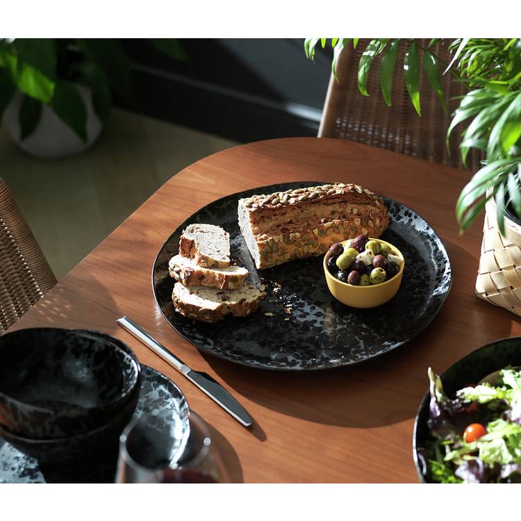 Habitat Preto Stoneware Serving Platter - Black 0