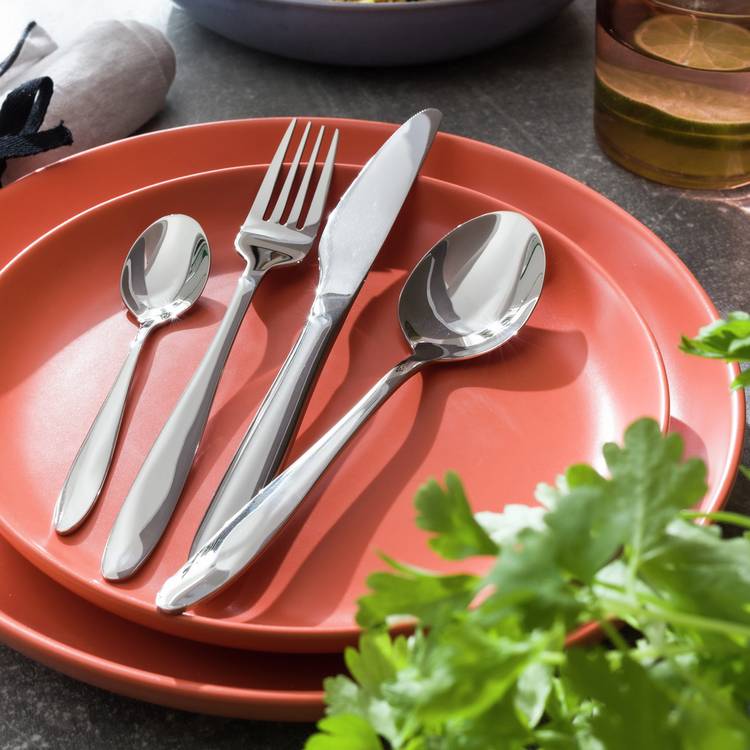 Habitat Simplicity 32 Piece Stainless Steel Cutlery Set 0