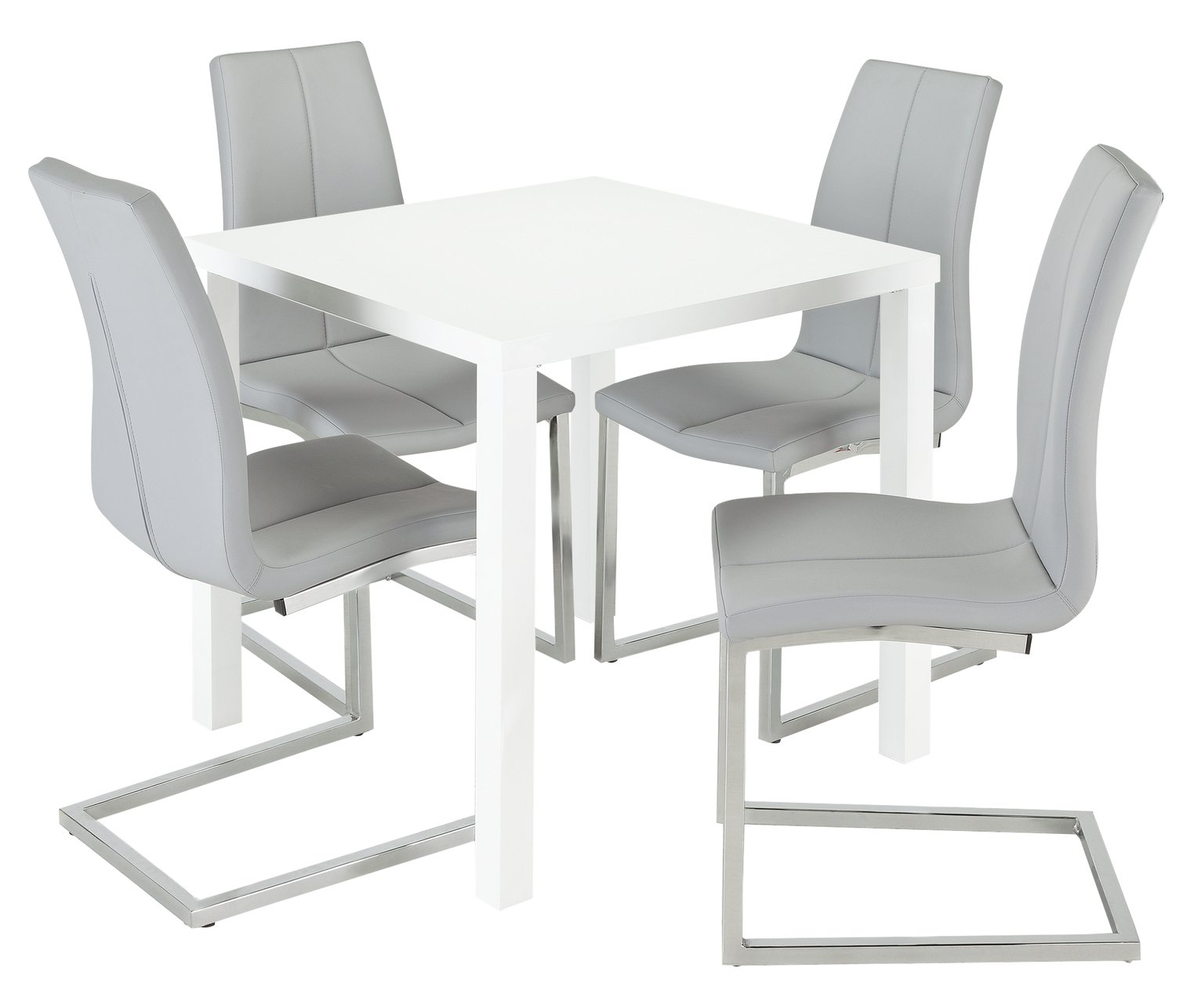 Argos Home Lyssa Gloss Dining Table & 4 Milo Chairs Review