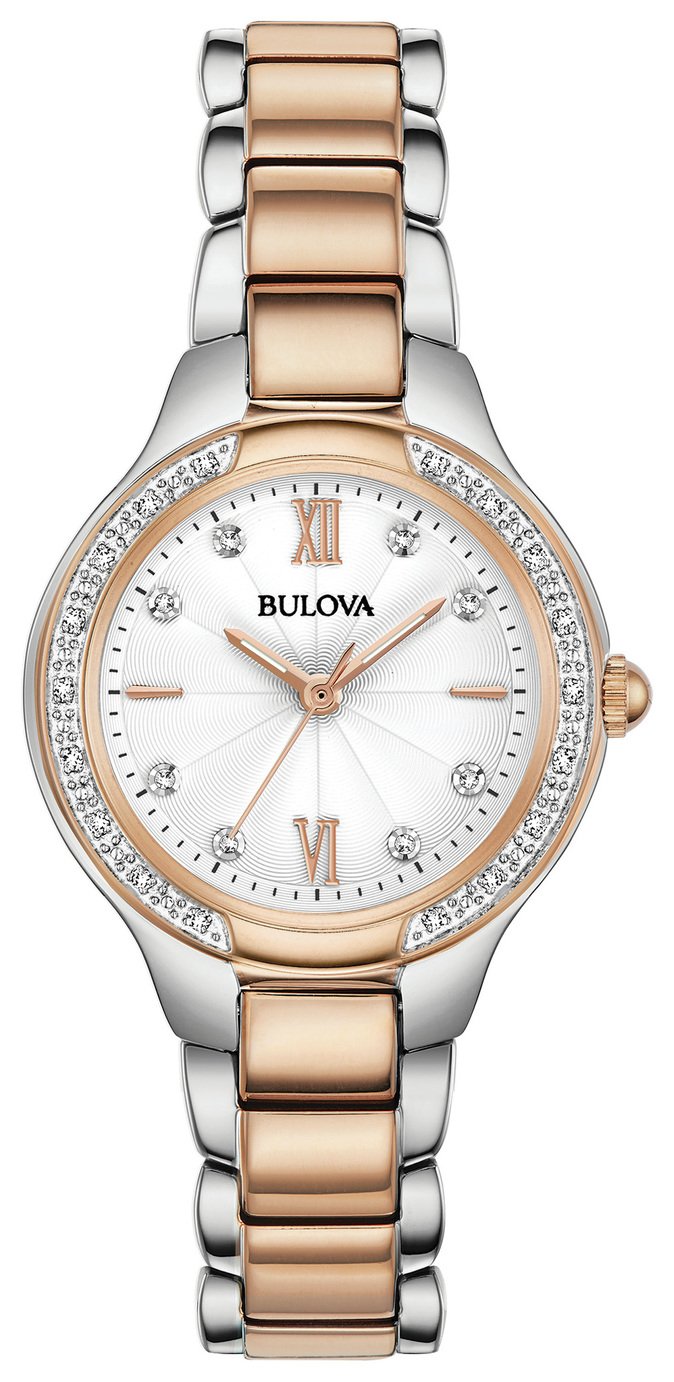 Bulova Ladies Diamond Set Bracelet Watch