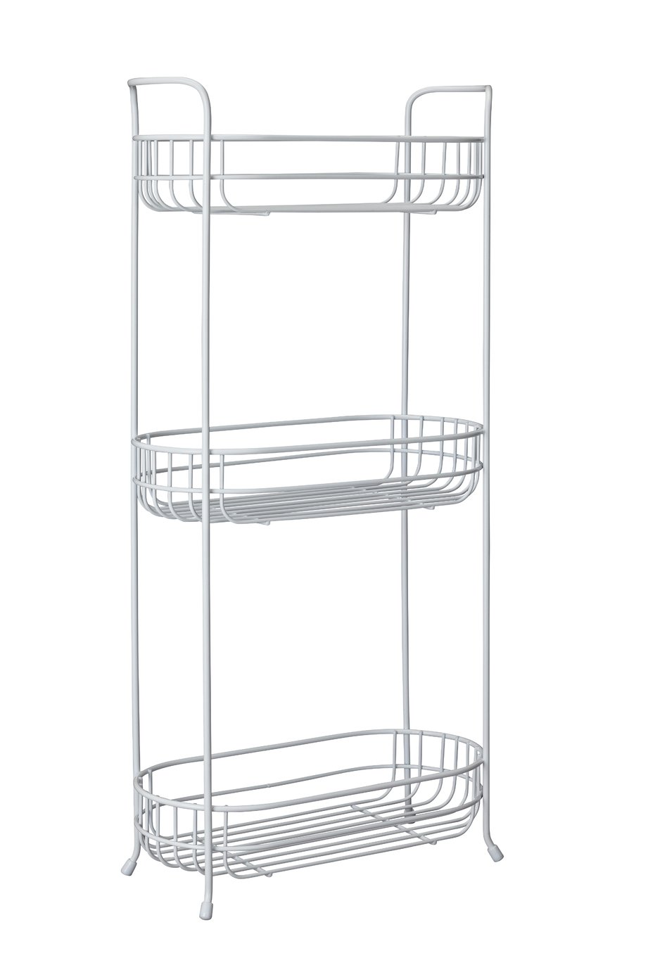 Argos Home 3 Tier Oval Freestanding Unit - White