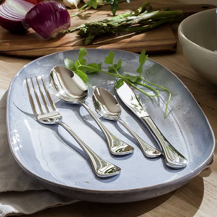 Habitat Evora 16 Piece Stainless Steel Cutlery Set - Mirror 0