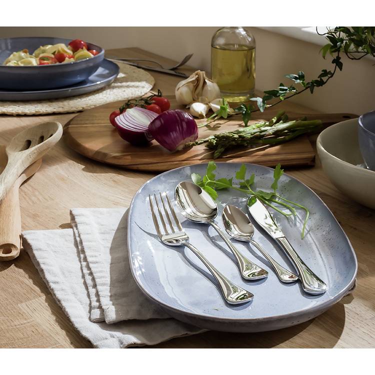 Habitat Evora 16 Piece Stainless Steel Cutlery Set - Mirror 0