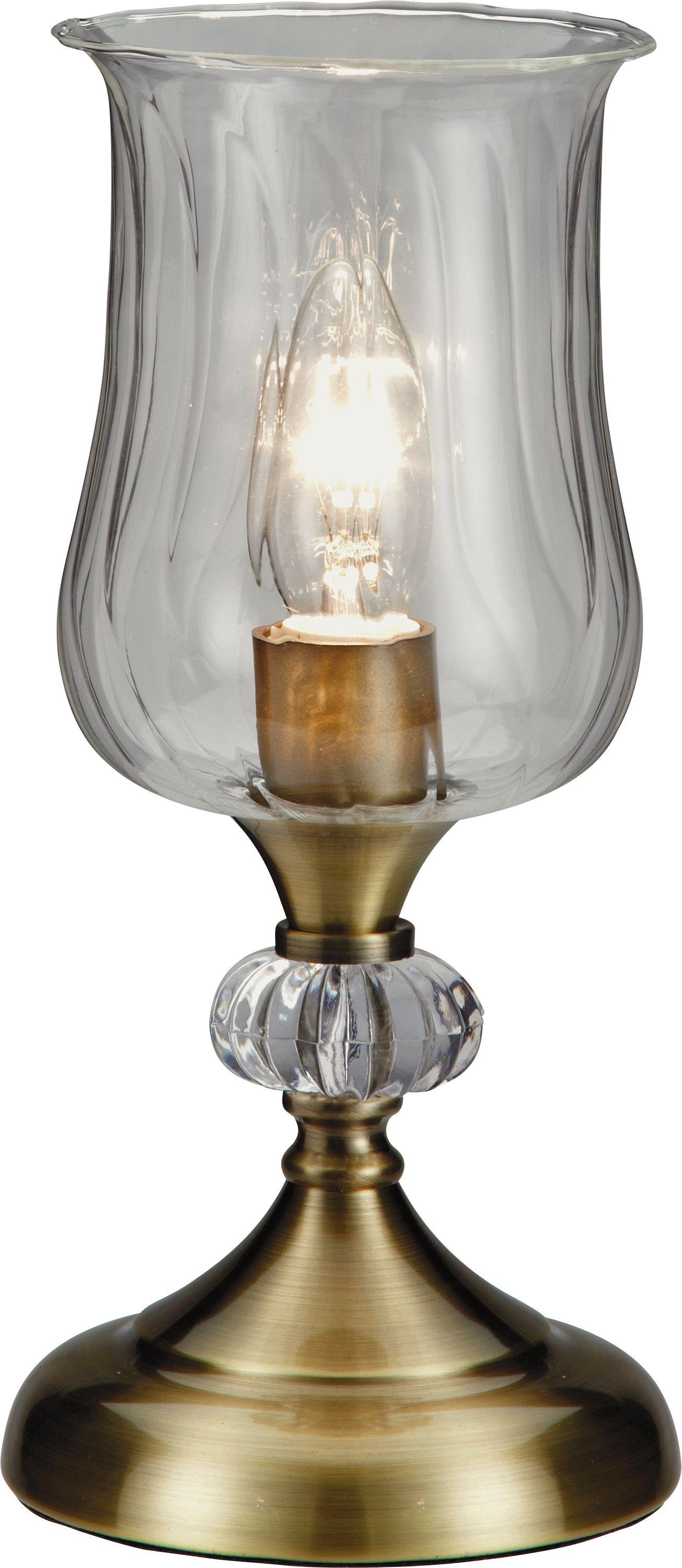Argos Home Hurricane Touch Table Lamp - Antique Brass