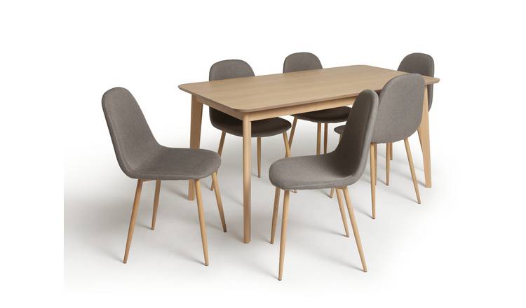 Argos oak dining table and chairs new arrivals