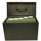 Buy Cathedral Foolscap Metal Box File - Black | Filing cabinets and ...