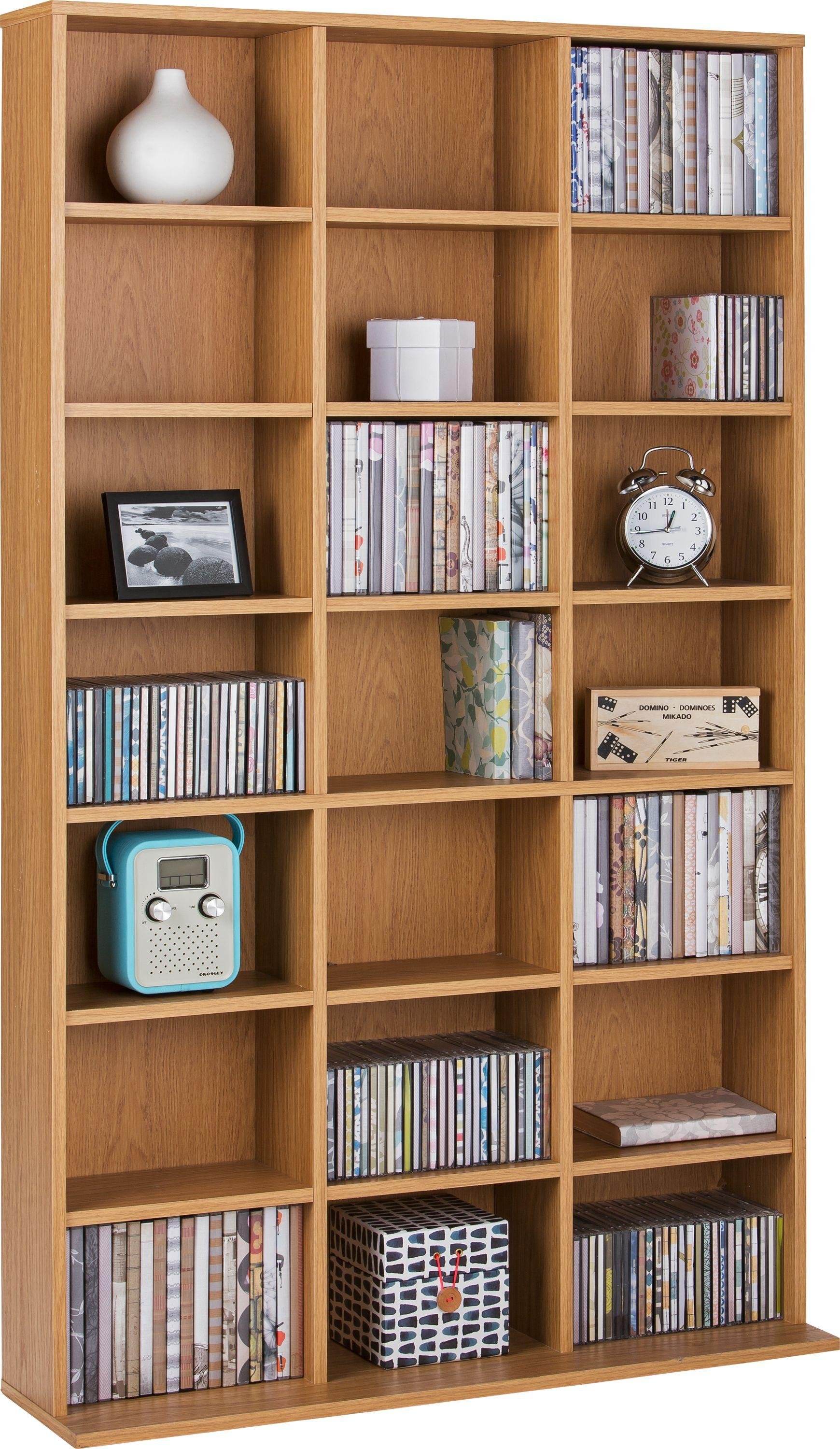 Argos Home Islington CD and DVD Media Storage - Oak Effect