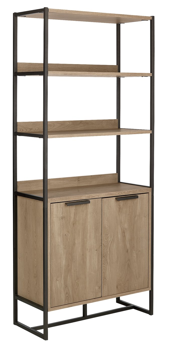 Argos Home Nomad Display Cabinet - Light Oak Effect